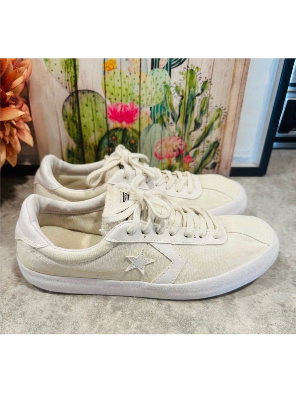 Converse Breakpoint Glam Low Top White Women's Sneaker Size 9